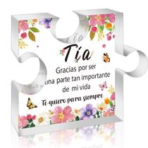 Peso de papel acrílico Yopyame Aunt Gift 8x11 cm