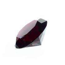 Peso de Papel Cristal Diamante Facetado Vermelho 12cm - Silla