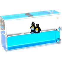 Peso de papel PowerTRC Mini Liquid Penguin Surfing Sea Creatures