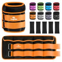 Peso do tornozelo, perfume ajustável, 9 kg, 2-10 libras, par de laranja Peso do tornozelo, perfume ajustável, 9 kg, 2-10 libras, par de laranja