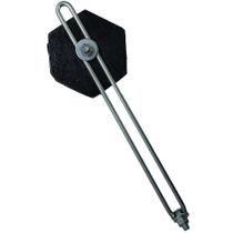 Peso para Garras de Serigrafia com Haste - 1,3 kg - Metal Preto
