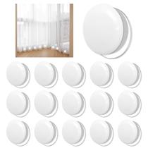 Pesos de cortina de chuveiro Kaluofan 16 pares de ímãs brancos