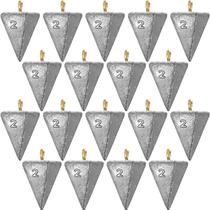 Pesos de pesca Shimeyao Pyramid 18 peças 85g cada Pesos de pesca Shimeyao Pyramid 18 peças 85g cada