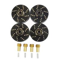 Pesos de roda XSYGO 13g de latão com cubo hexagonal de roda para carro RC 1/24