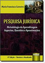 Pesquisa Jurídica Metodologia da Aprendizagem Aspectos, Questões e Aproximações - Juruá Pesquisa Jurídica Metodologia da Aprendizagem Aspectos, Questões e Aproximações - Juruá