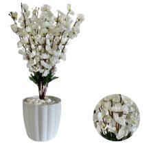 Pessegueiro Cerejeira Artificial + Vaso Polietileno Completo Pessegueiro Cerejeira Artificial + Vaso Polietileno Completo