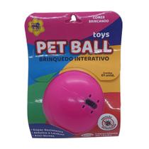 Pet Ball Dispenser Redondo Petisco Cães Plumas Penas Pet