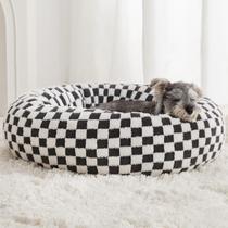 Pet Bed BFPETHOME Donut para cães e gatos pequenos, lavável à máquina