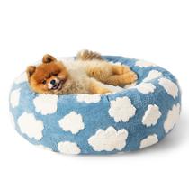 Pet Bed LE SURE Donut para cães e gatos pequenos, 23 cm, azul Pet Bed LE SURE Donut para cães e gatos pequenos, 23 cm, azul