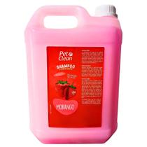 Pet Clean Shampoo Morango 5L Para Cães e Gatos Pet Shop