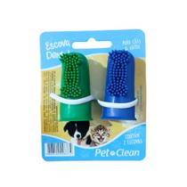 Pet Clean Solapa Dedeira Escova de Dente 2Und Cães e Gatos Pet Clean Solapa Dedeira Escova de Dente 2Und Cães e Gatos