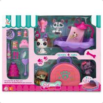 Pet Club Hora Do Banho 4 Pets + 13 Acessorios Cardoso Toys Pet Club Hora Do Banho 4 Pets + 13 Acessorios Cardoso Toys
