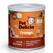 Pet delícia ração úmida frango com mamão gatos 320g Pet delícia ração úmida frango com mamão gatos 320g