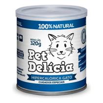 Pet delícia ração úmida hipercalórica gatos 320g Pet delícia ração úmida hipercalórica gatos 320g