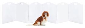 Pet Gate Feoyoho Clear Acrylic Freestanding 6 painéis para cães Pet Gate Feoyoho Clear Acrylic Freestanding 6 painéis para cães