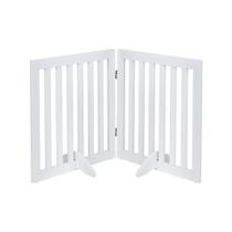 Pet Gate Unipaws 61cm H Dobrável de Madeira Branco Pet Gate Unipaws 61cm H Dobrável de Madeira Branco