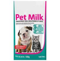 Pet Milk Substituto do Leite Materno Fórmula para Cachorros e Gatos - 100g Vetnil