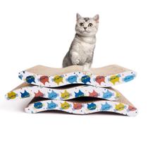 Pet Prime Kit com 3 Arranhadores de Papelão Ondulado para Gatos com Catnip (3 Unidades)
