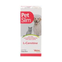 Pet Slim 50 ml Suplemento alimentar cães e gatos 1 frasco - Vansil