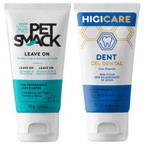 Pet Smack Leave On Bisnaga 50g Protetor Solar e Higicare Dent 50g Gel Dental - Centagro Pet