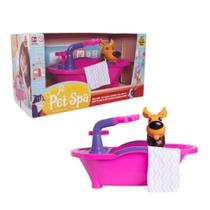 Pet spa cachorro com banheira - samba toys