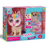 Pet Surprise em vinil faz xixi c surpresas Divertoys