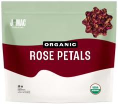 Pétalas de rosa orgânicas Tea J MAC BOTANICALS 453g USDA