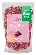 Pétalos de Rosa Orgánica Secos Jiva Organics 170g Flores Comestibles