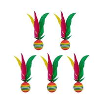 Peteca Colorida De Penas De Ganso Para Fitness E Entretenimento, Para Chute Com Os Pés E Movimentos