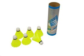 Peteca de badminton 360 Athletics de nylon com base de cortiça e faixa verde Peteca de badminton 360 Athletics de nylon com base de cortiça e faixa verde