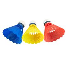 Peteca de Badminton C/3 Petecas Coloridas Peteca de Badminton C/3 Petecas Coloridas