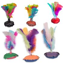 Peteca de pena colorida Peteca de pena colorida