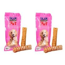 Petisco Blue Forest Pet Traquéia Tubinho para Cães 2 Unidades no pacote.
