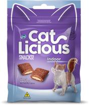 Petisco Cat Licious Snacks Indoor Anti Odor Gatos 40G