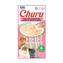 Petisco Cremoso Churu Cat Atum com Salmão com 4 unidades para gato