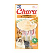 Petisco Cremoso Churu Cat Frango com 4 unidades para gato