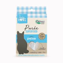 Petisco Cremoso Para Gatos All Love Purée Superfood Peixe Combo 5 Sachê 75g
