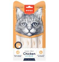Petisco Cremoso para Gatos Wanpy Chicken e Crab 5unid