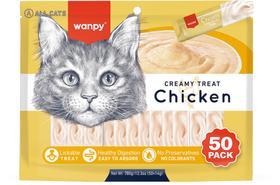 Petisco Cremoso para Gatos Wanpy/Truly Creamy 700g 50 Sachês (Sabores Sortidos) Petisco Cremoso para Gatos Wanpy/Truly Creamy 700g 50 Sachês (Sabores Sortidos)
