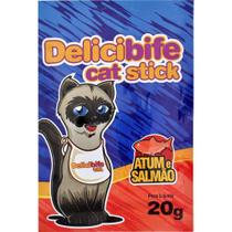 Petisco Delicibife Gatos Adultose Filhotes Atum e Salmão - 20g - 1 unidade - Deliciosso / Delicibife