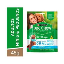 Petisco Dog Chow Extra Life Saúde Oral Cães Porte Mini E