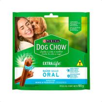 Petisco Dog Chow Saúde Oral Adultos Minis & Pequenos 105g