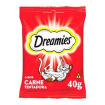 Petisco Dreamies Carne 40g Gatos Adultos Nuggets