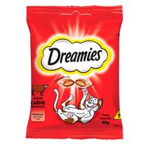 Petisco Dreamies Carne Para Gatos Adultos 40g