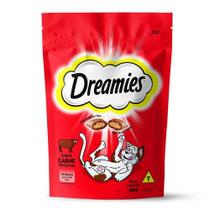 Petisco Dreamies Carne Tentadora Gatos Adultos 80g