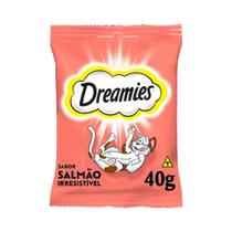 Petisco Dreamies Salmão Irresistível Gatos Adultos 40g