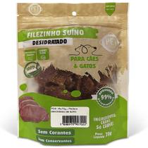 Petisco Filezinho Suíno Desidratado PET Saudável - 70g Petisco Filezinho Suíno Desidratado PET Saudável - 70g