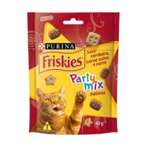 Petisco Friskies para Gatos Adultos Sabor Cordeiro, Carne Suína e Carne 40g - 1 Unidade