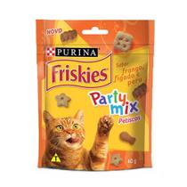 Petisco Friskies Party Mix Gatos Frango Fígado e Peru 40g - PURINA