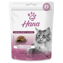 Petisco Gato Hana Castrados Adultos Snacks funcionais 60g